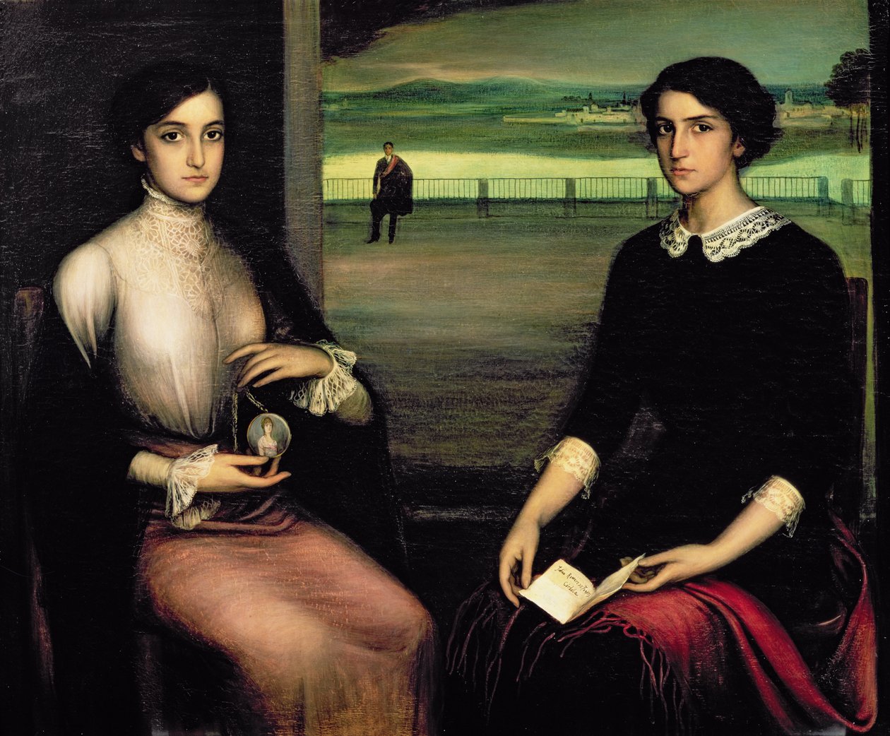 Retrato de Angeles e Fuensanta de Julio Romero de Torres