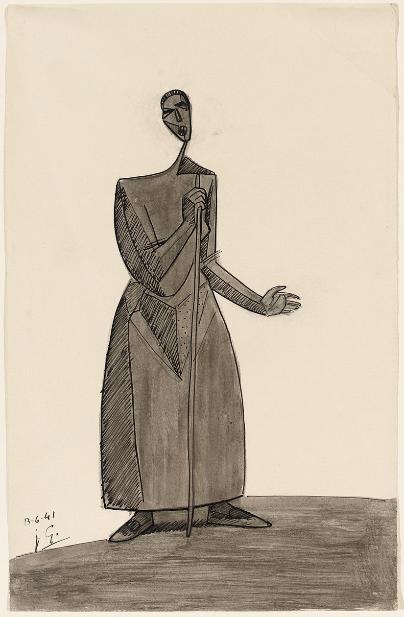 Camponês com Cajado, 1941 de Julio Gonzalez