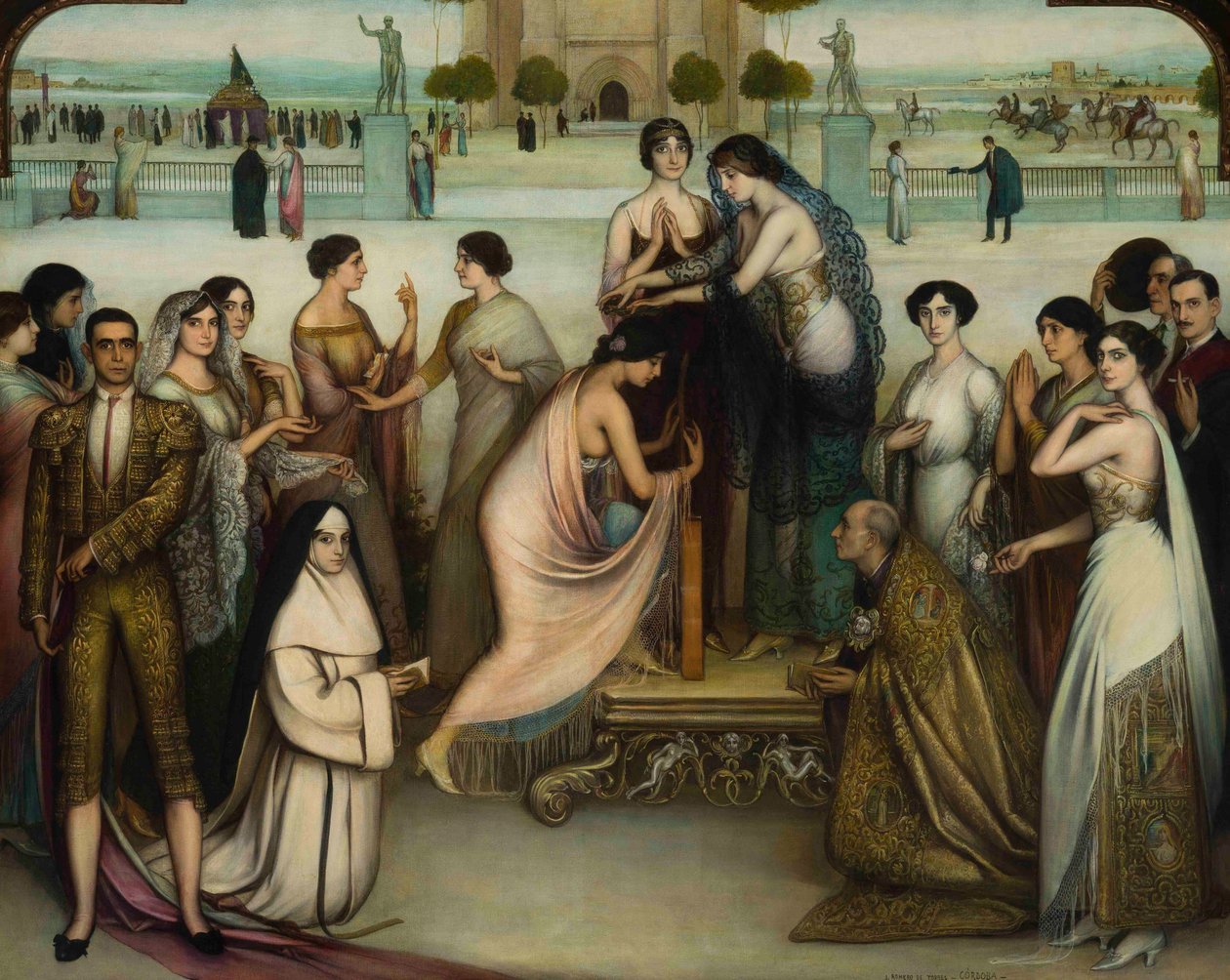 A consagração do dístico, 1911-1912. de Julio Romero de Torres