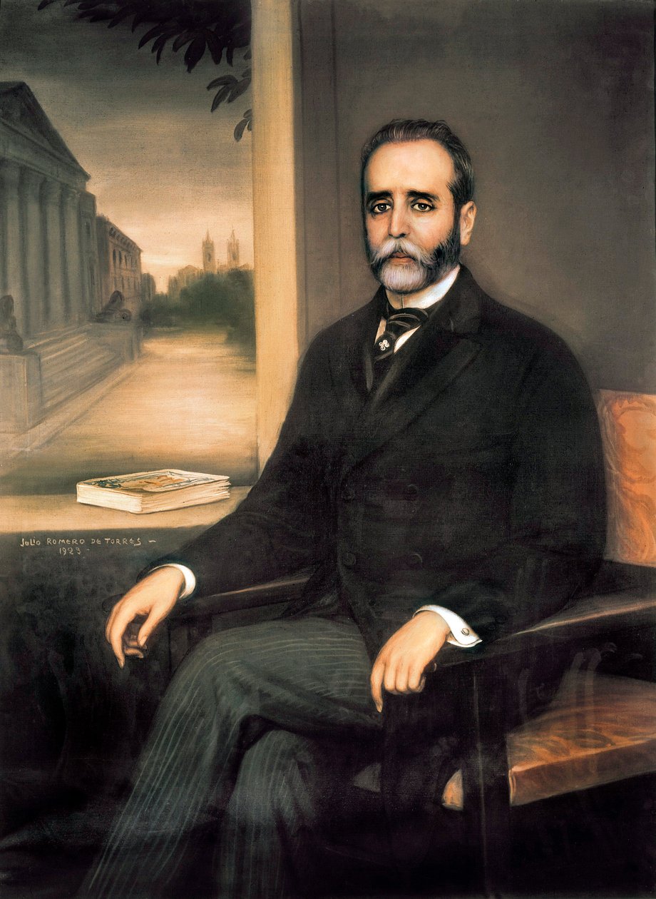 Retrato de José Sanchez Guerra (1859-1935), político, advogado e jornalista espanhol de Julio Romero de Torres