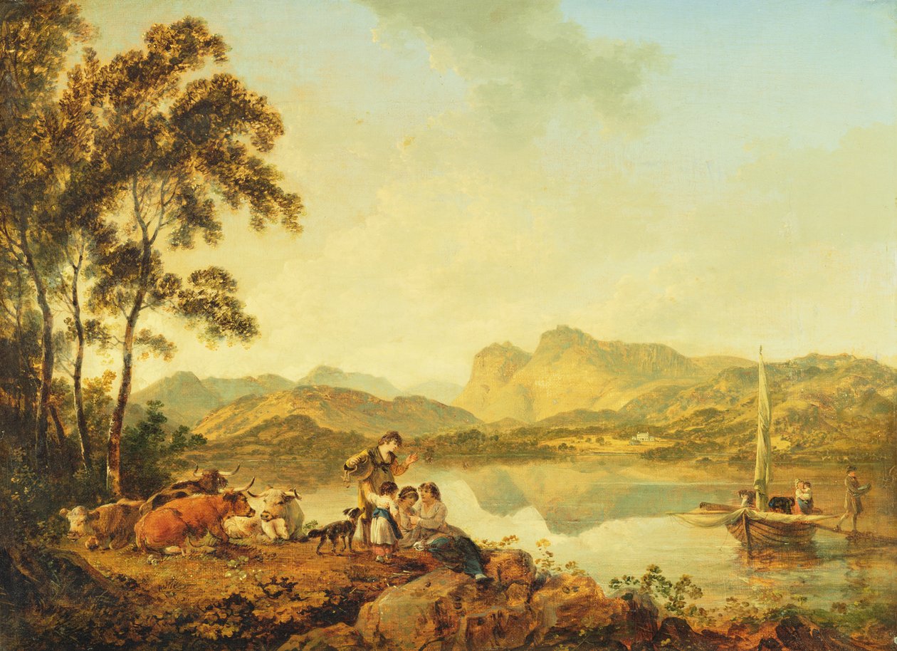 Langdale Pikes de Lowood, c.1800-06 de Julius Caesar Ibbetson