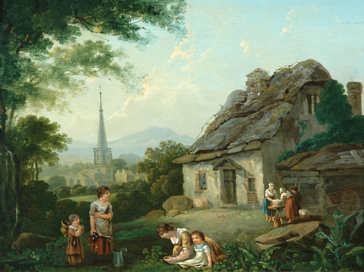 Casa Velha, Masham, 1816 de Julius Caesar Ibbetson