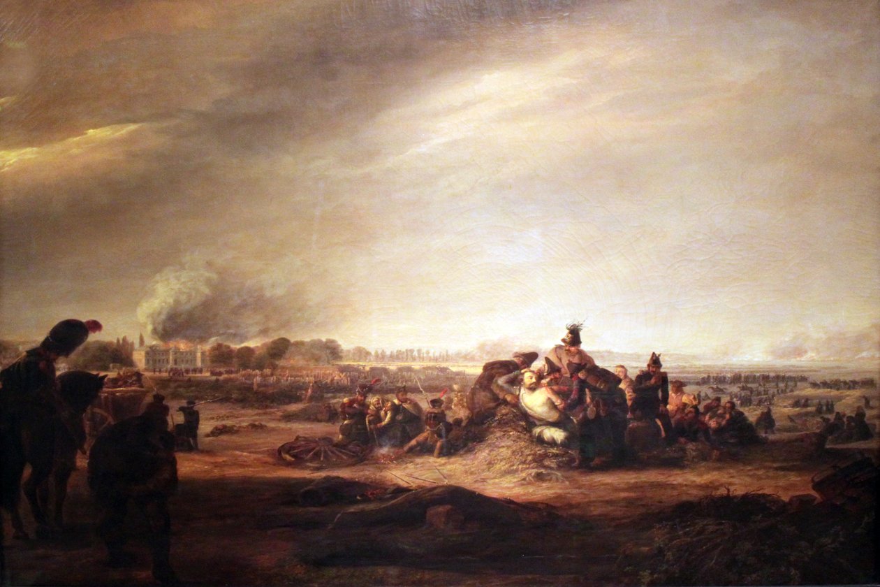 Batalha de Dresden de Julius Ferdinand Wilhelm Sattler