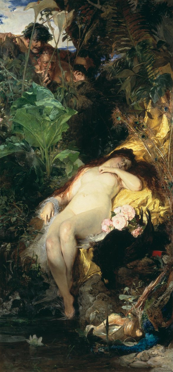 Ninfa e Fauno de Julius Kronberg