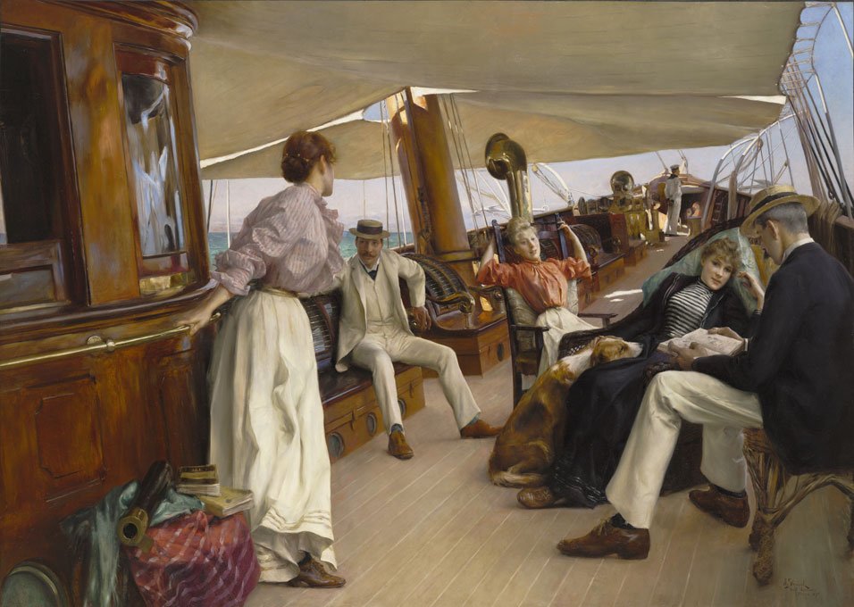 No iate Namouna, Veneza de Julius Leblanc Stewart