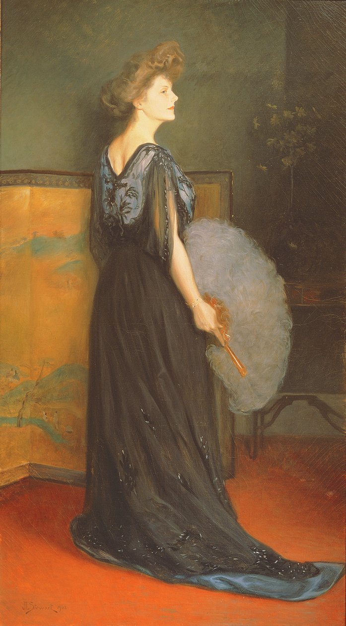 Retrato da Sra. Francis Stanton Blake, 1908 de Julius Leblanc Stewart