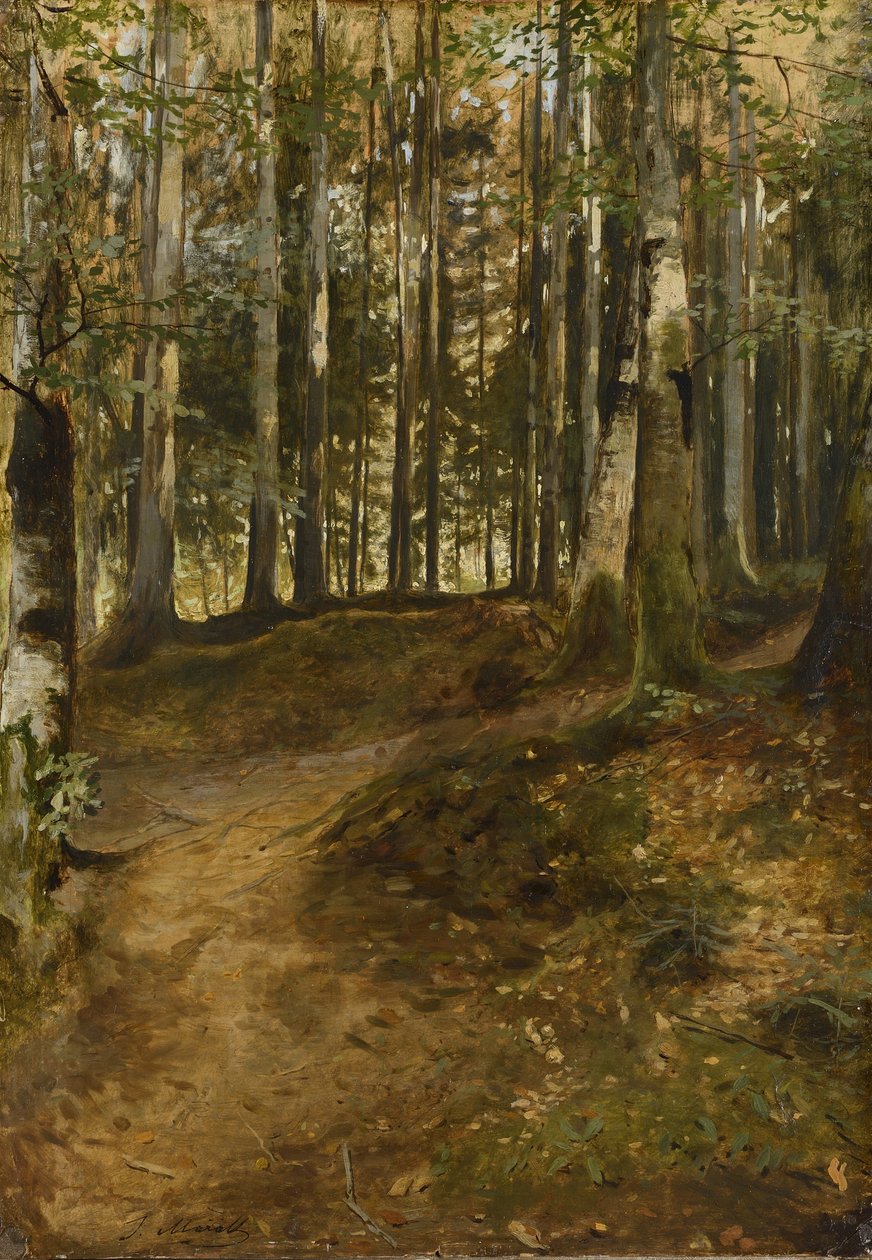 Caminho da floresta de Julius Mařák