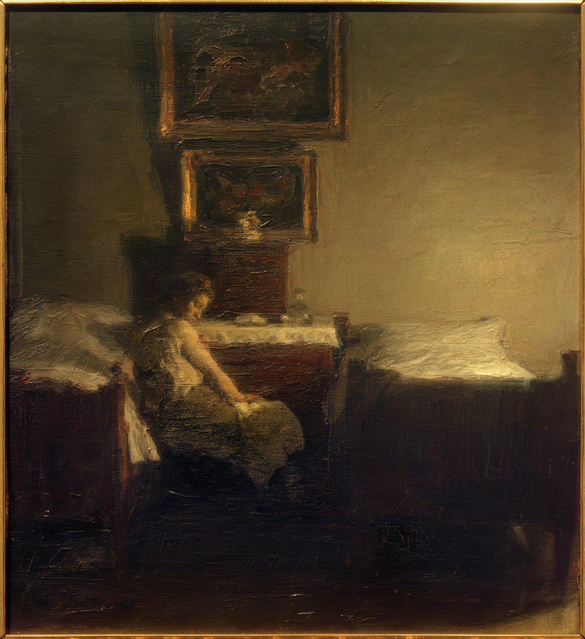 No quarto de Julius Paulsen