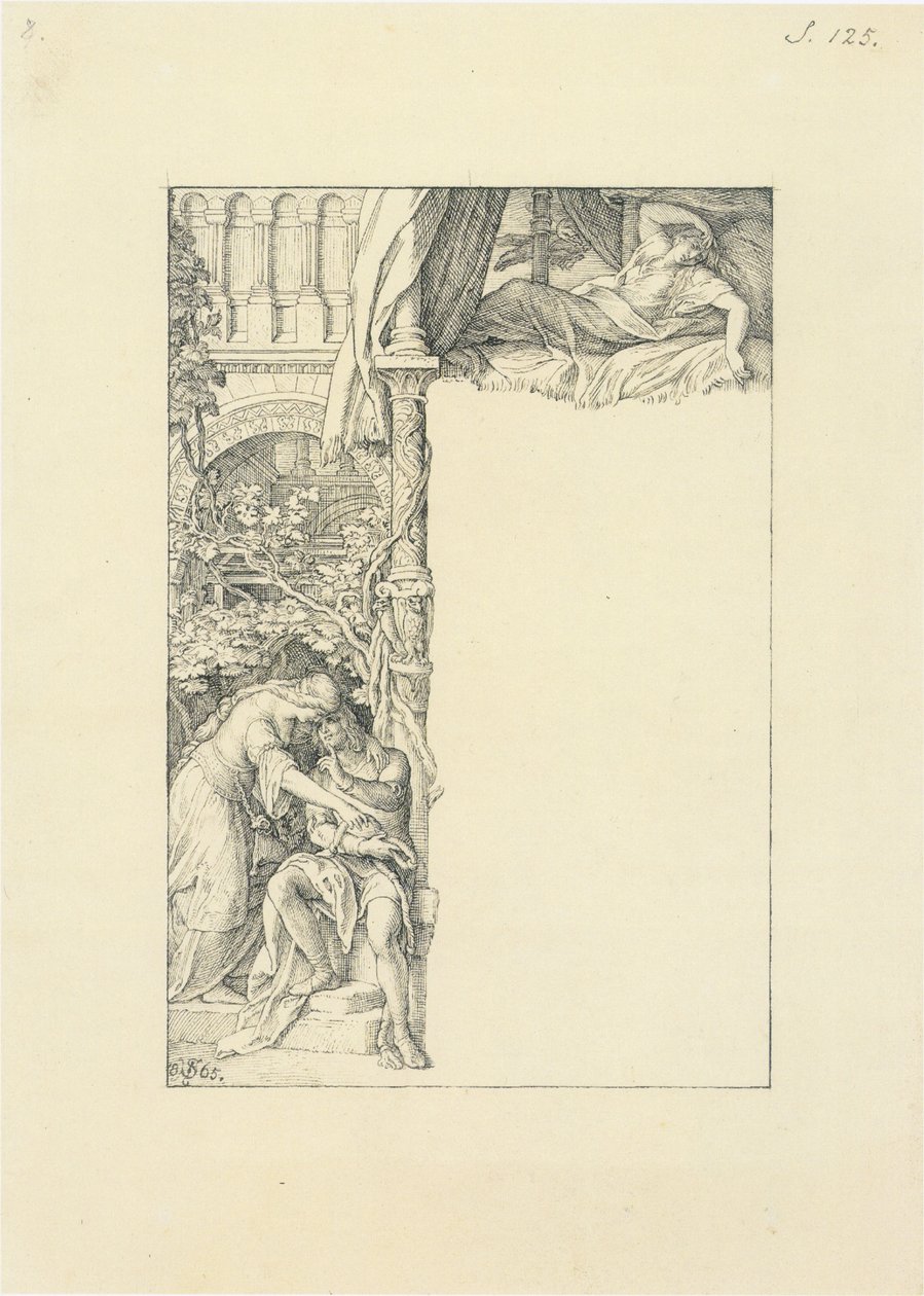A doação de cintos de Julius Schnorr von Carolsfeld