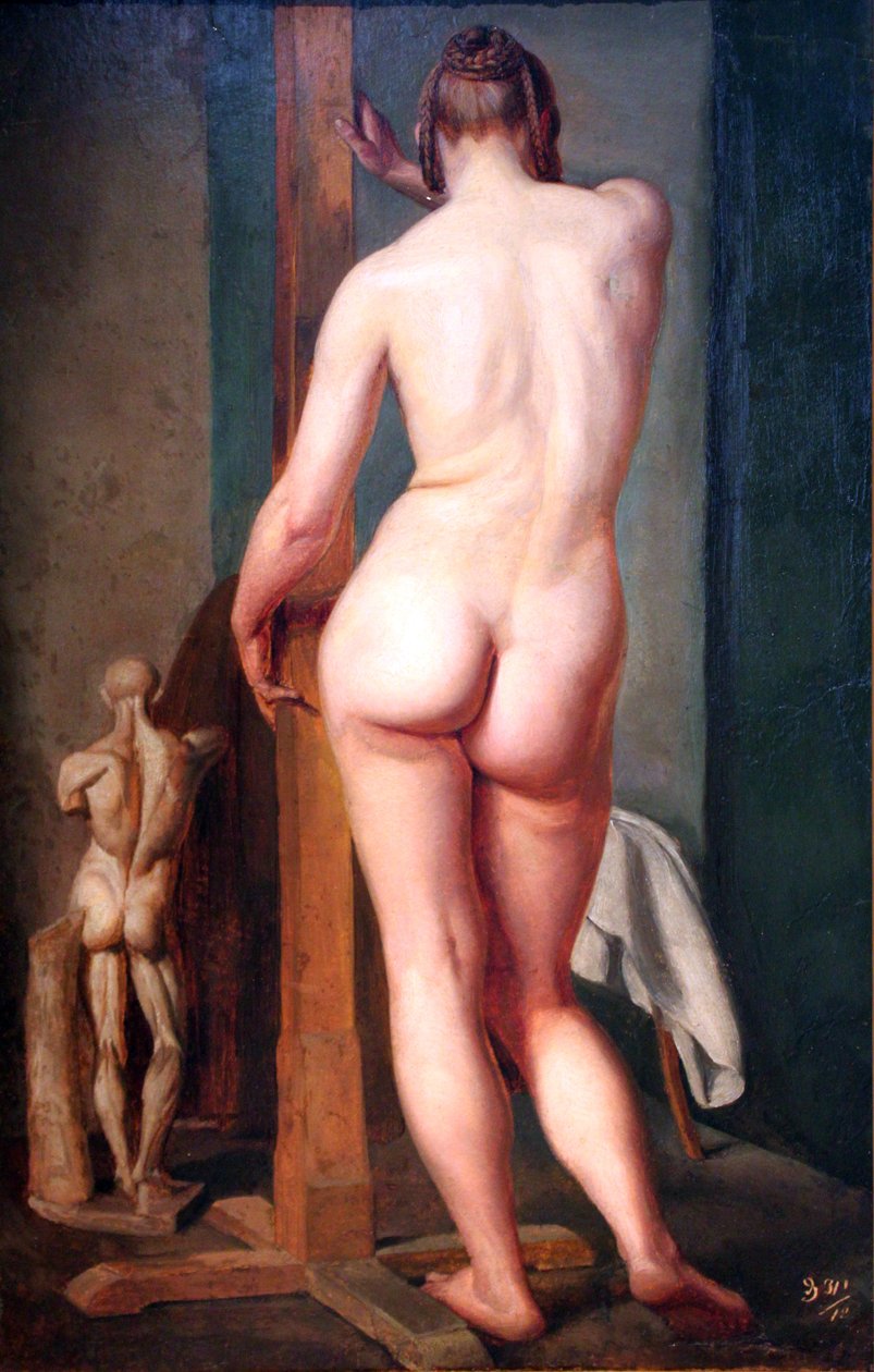 Costas feminina de Julius Schnorr von Carolsfeld