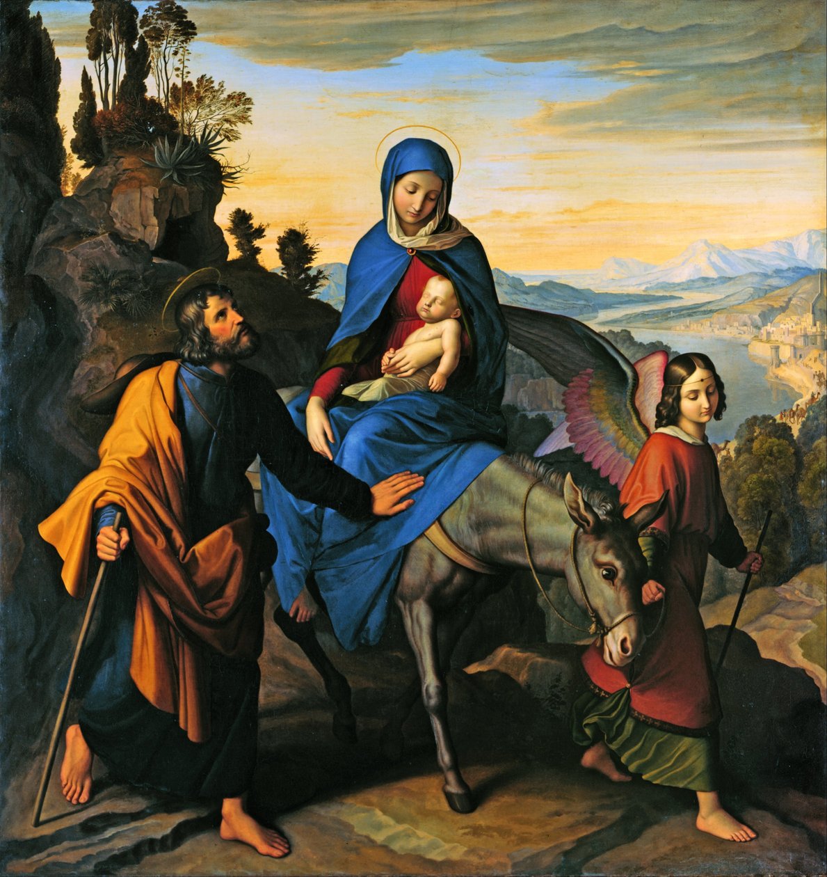 Voo para o Egito de Julius Schnorr von Carolsfeld