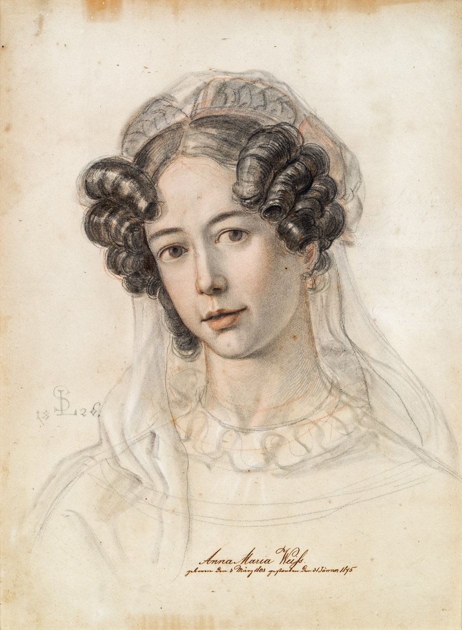 Retrato de Anna Maria Weiss de Julius Schnorr von Carolsfeld