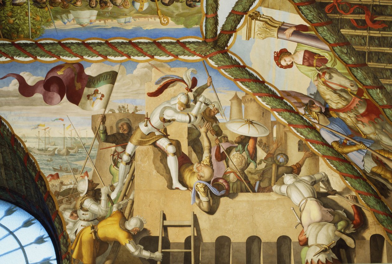 O assalto de Bizerta de Julius Schnorr von Carolsfeld