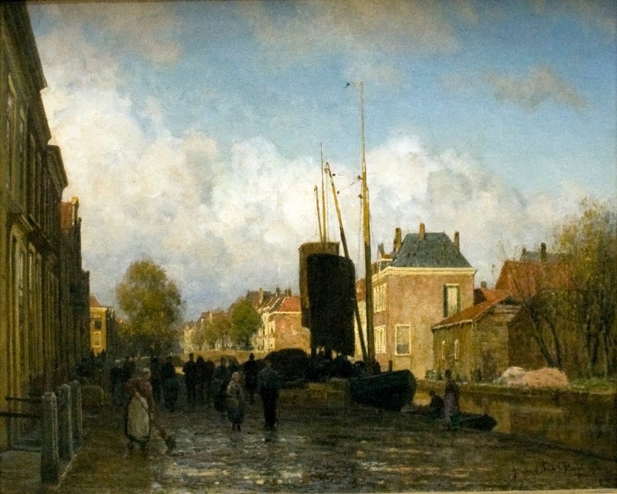 Um doente csatorna HagabannNederlands: O doente em S-Gravenhagen de Julius Sande de van Bakhuyzen