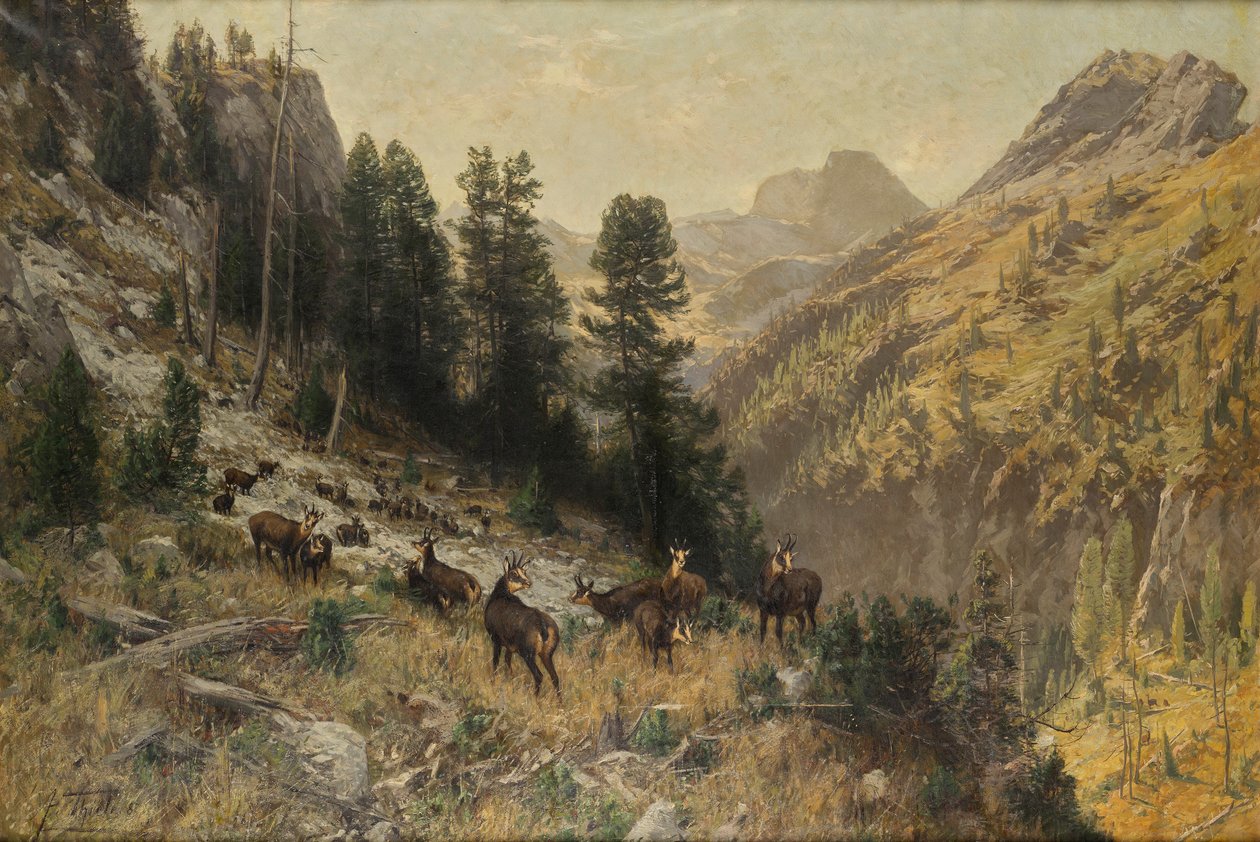 Outono nas altas montanhas de Julius Arthur Thiele