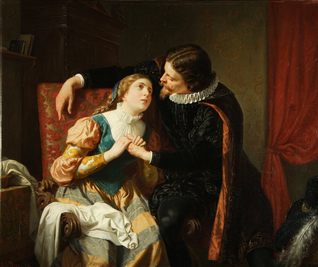 Egmont e Klärchen, 1866 de Julius Blaas von