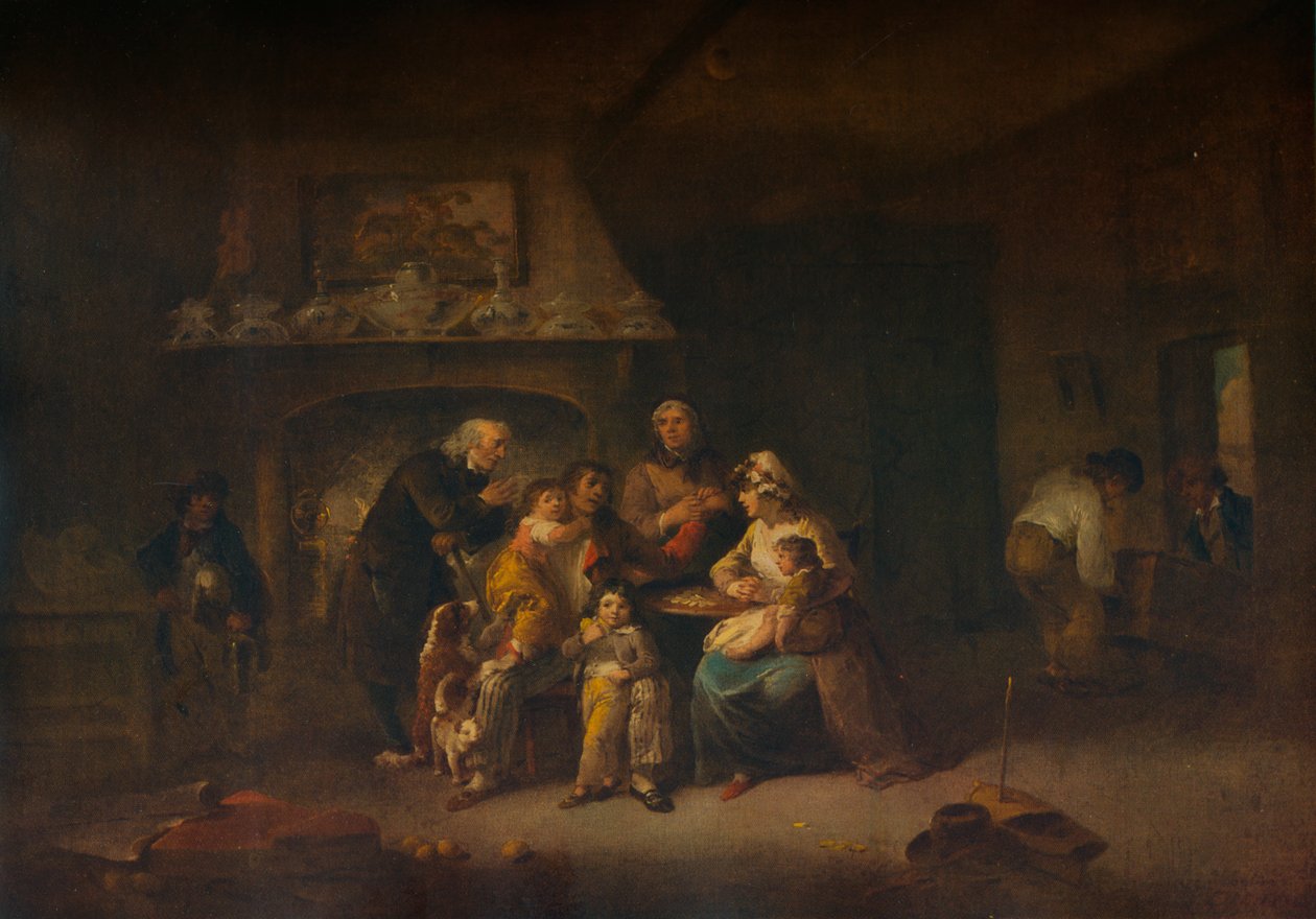 Um retorno de marinheiros casado, c1800 de Julius Caesar Ibbetson