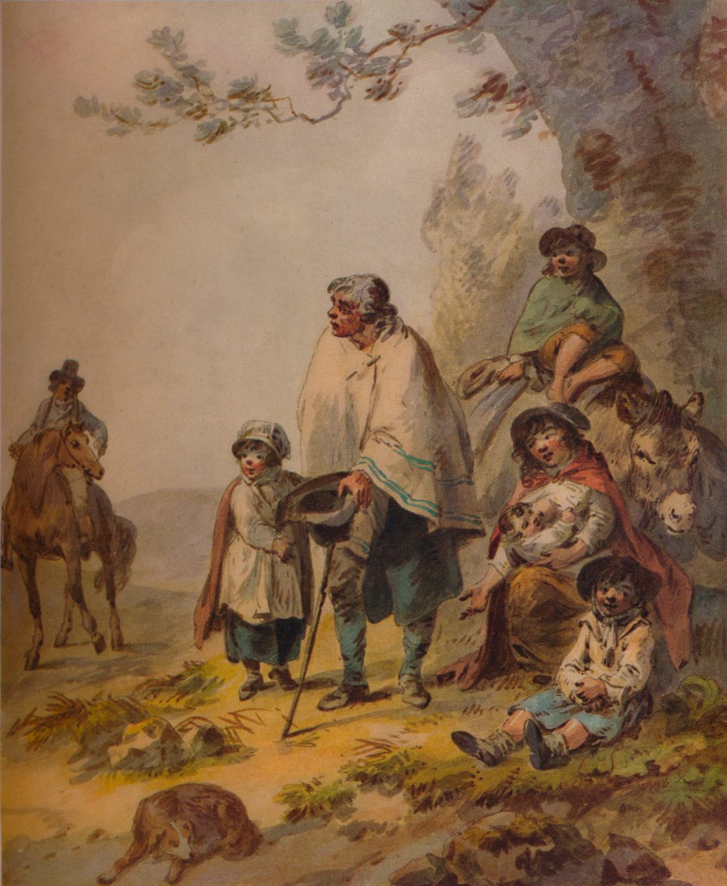 Mendigos ciganos, c1795 de Julius Caesar Ibbetson