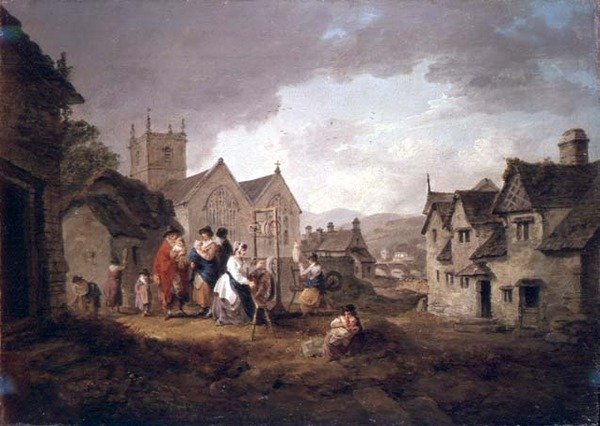 Llangollen, País de Gales de Julius Caesar Ibbetson