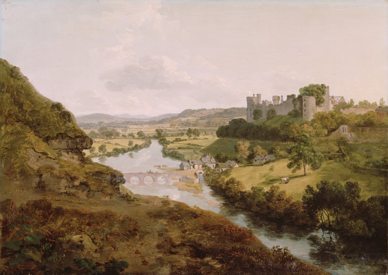 Castelo de Ludlow, Shropshire de Julius Caesar Ibbetson
