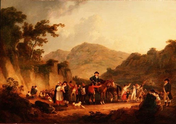 A Abertura de uma Mina, Eskdale de Julius Caesar Ibbetson