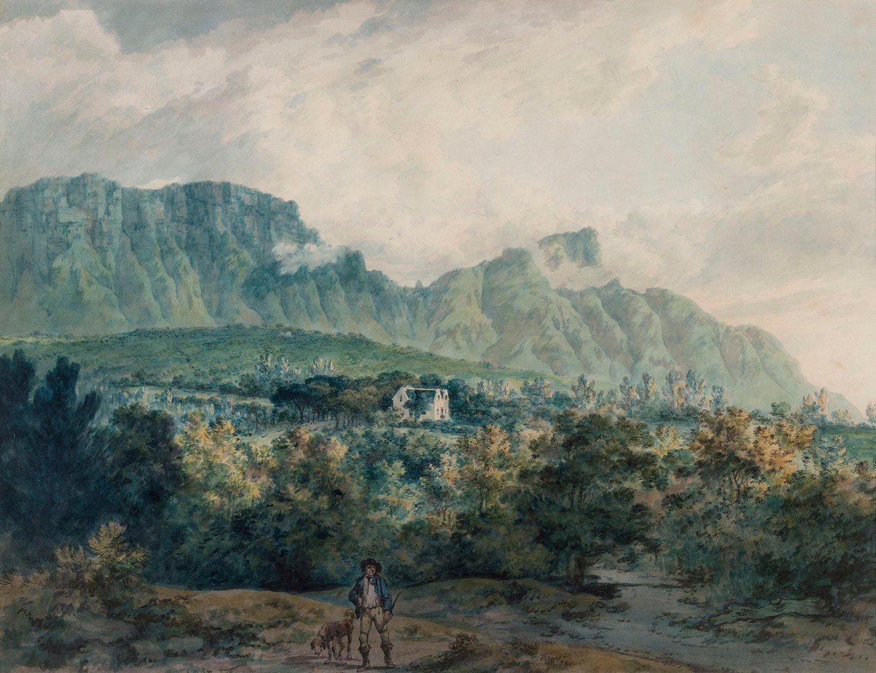 Undercliff, Ilha de Wight de Julius Caesar Ibbetson