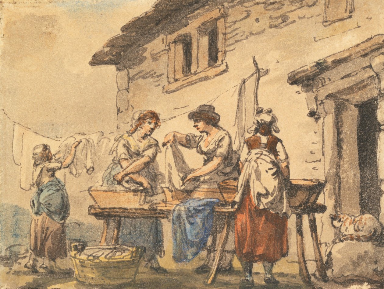 Lavagem com cinzas de Julius Caesar Ibbetson