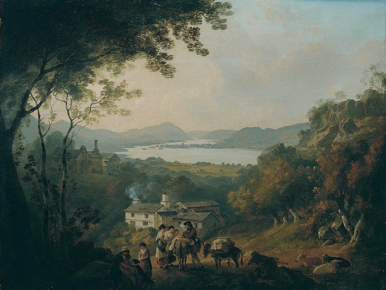 Windermere a partir de Troutbeck de Julius Caesar Ibbetson