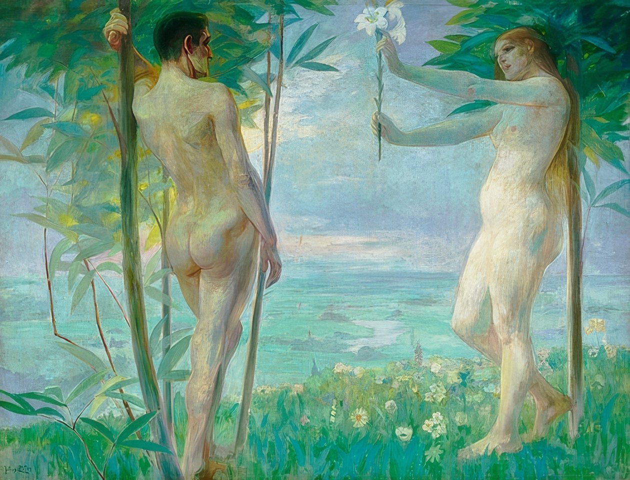 Adão e Eva de Julius Exter