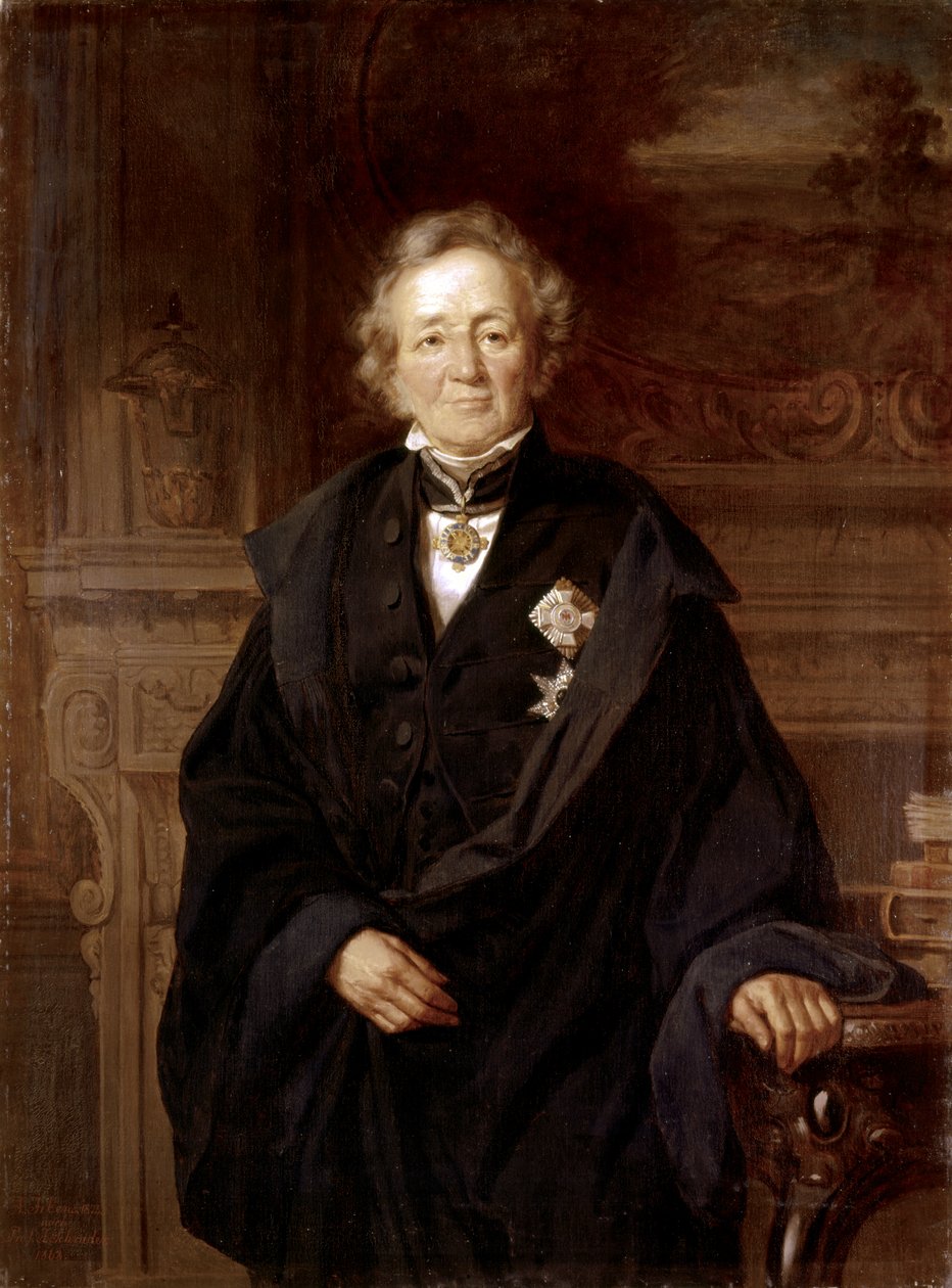 Leopold von Ranke : Retrato 1868 (óleo) de Julius Friedrich Anton Schrader