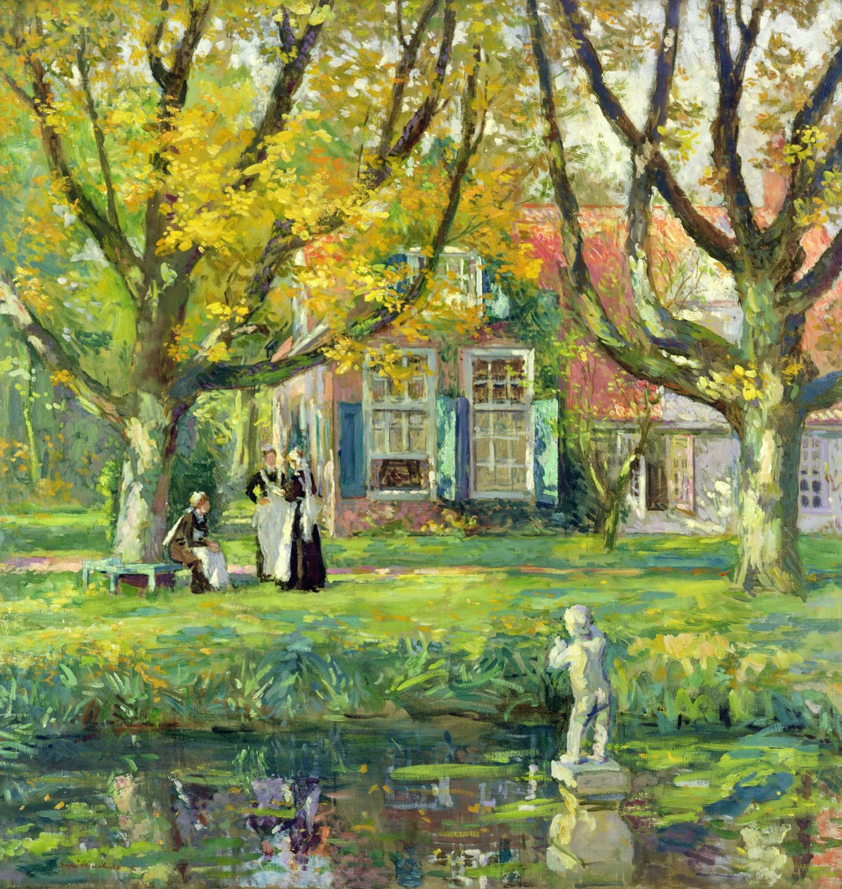 O meu jardim (óleo sobre tela) de Julius Gari Melchers