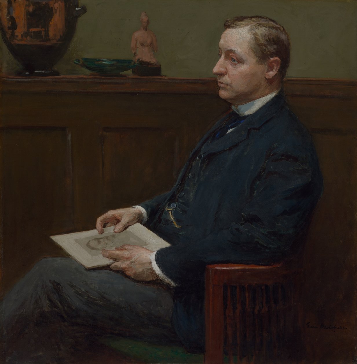 Retrato de Charles Lawrence Hutchinson de Julius Gari Melchers