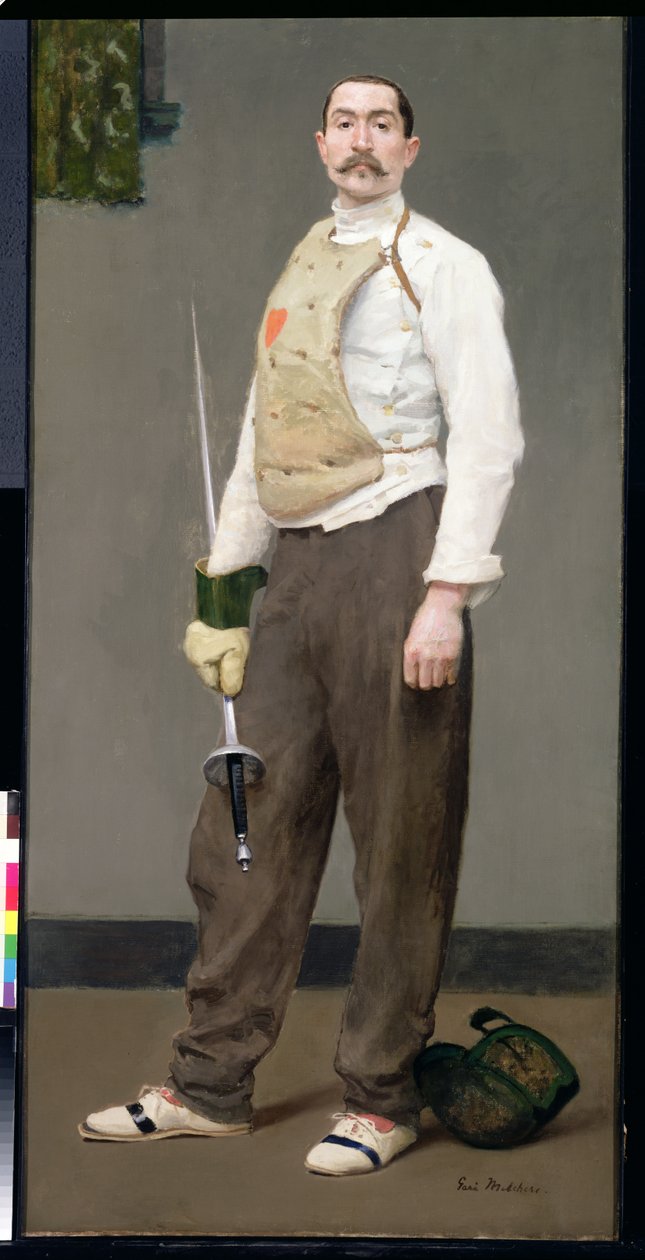 O mestre de esgrima, c.1900 de Julius Gari Melchers