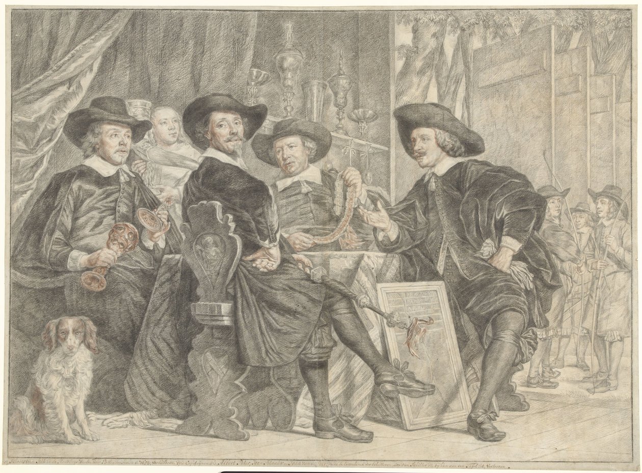 Os Supervisores dos Objetivos do Tiro com Arco de Julius Henricus Quinkhard