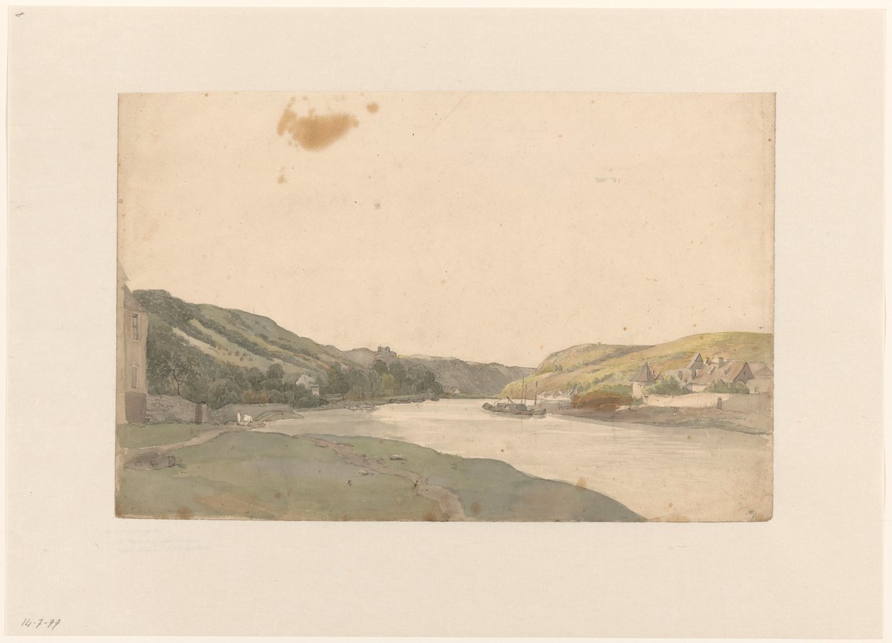 Vista do Mosa de Julius Jacobus van de Sande Bakhuyzen