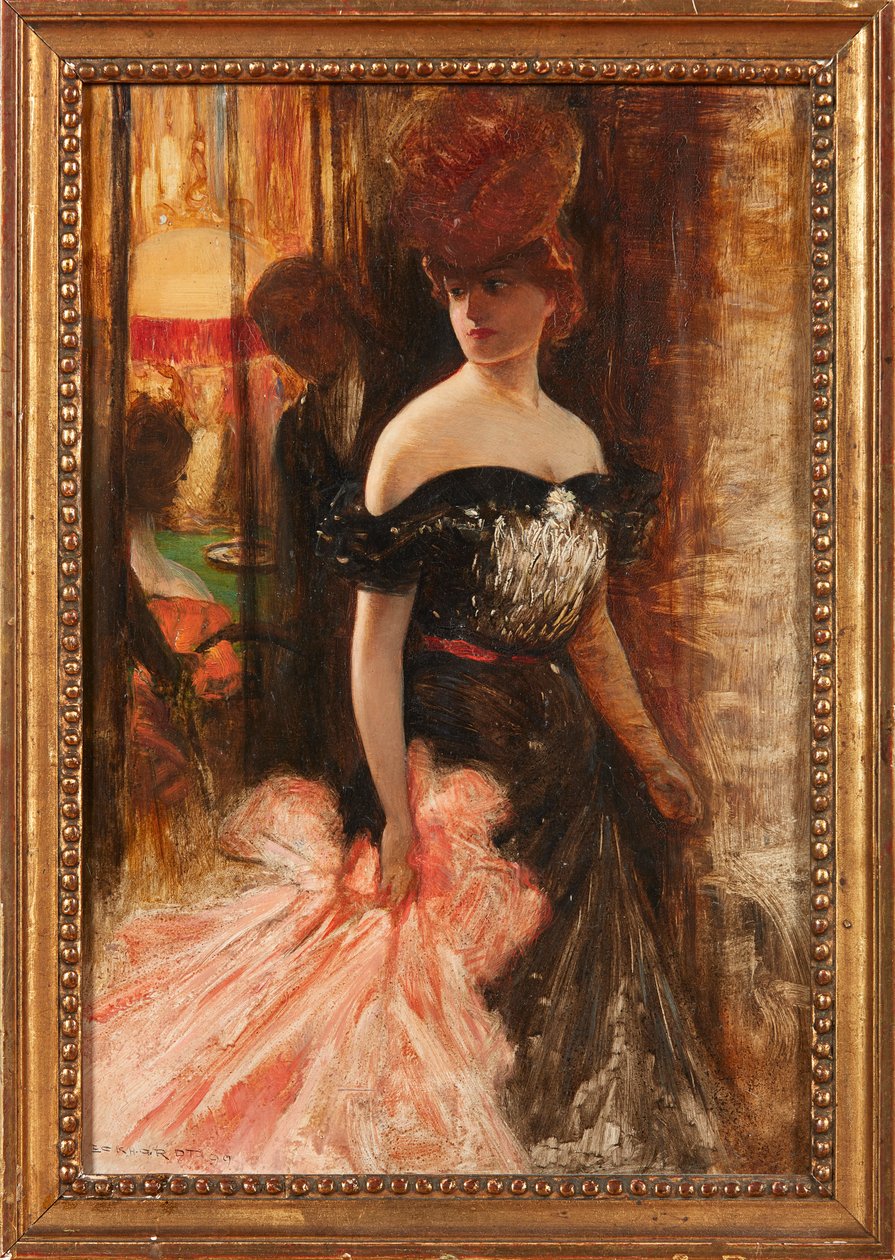 No More Play (óleo a bordo) de Julius Leblanc Stewart