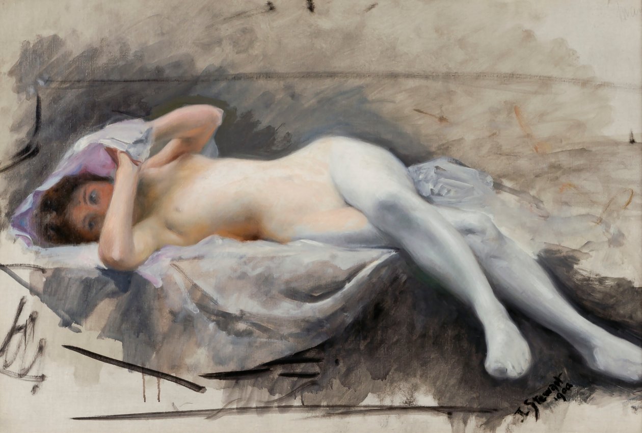 Reclining Nude, 1909. de Julius Leblanc Stewart