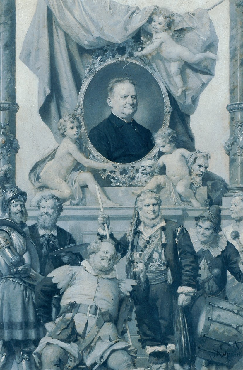 O actor do castelo Bernhard Baumeister de Julius Schmid
