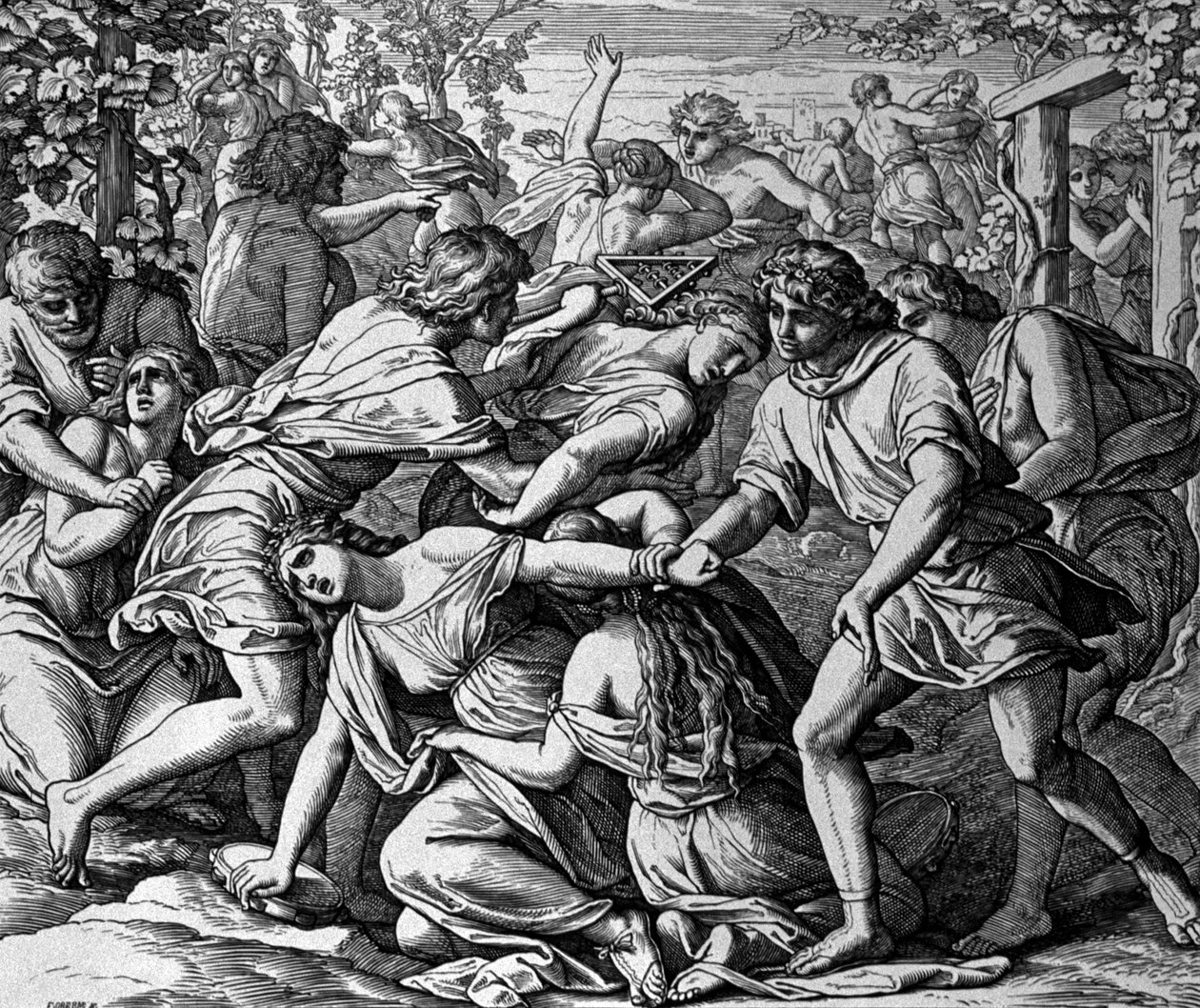 Rapto das filhas de Israel de Julius Schnorr von Carolsfeld