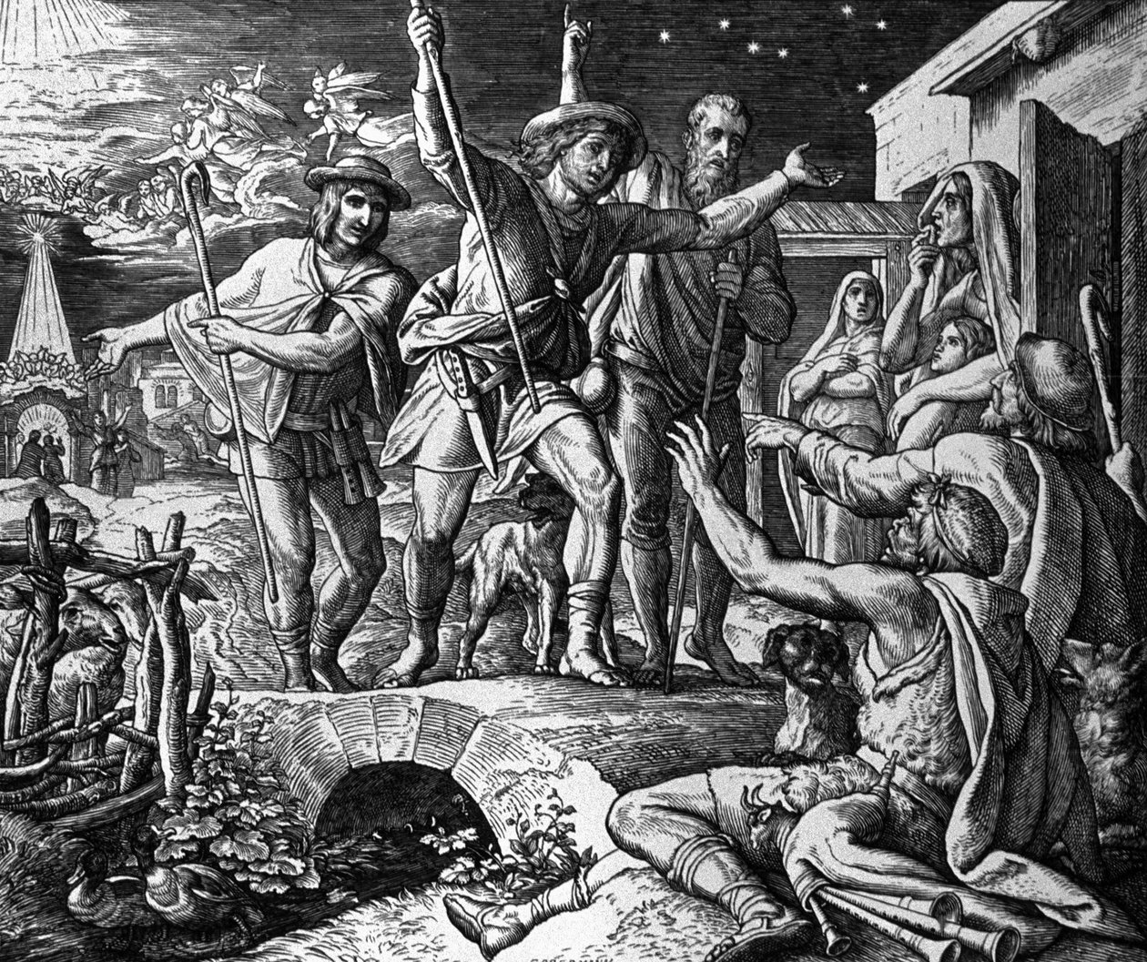 Adoração dos Pastores de Julius Schnorr von Carolsfeld