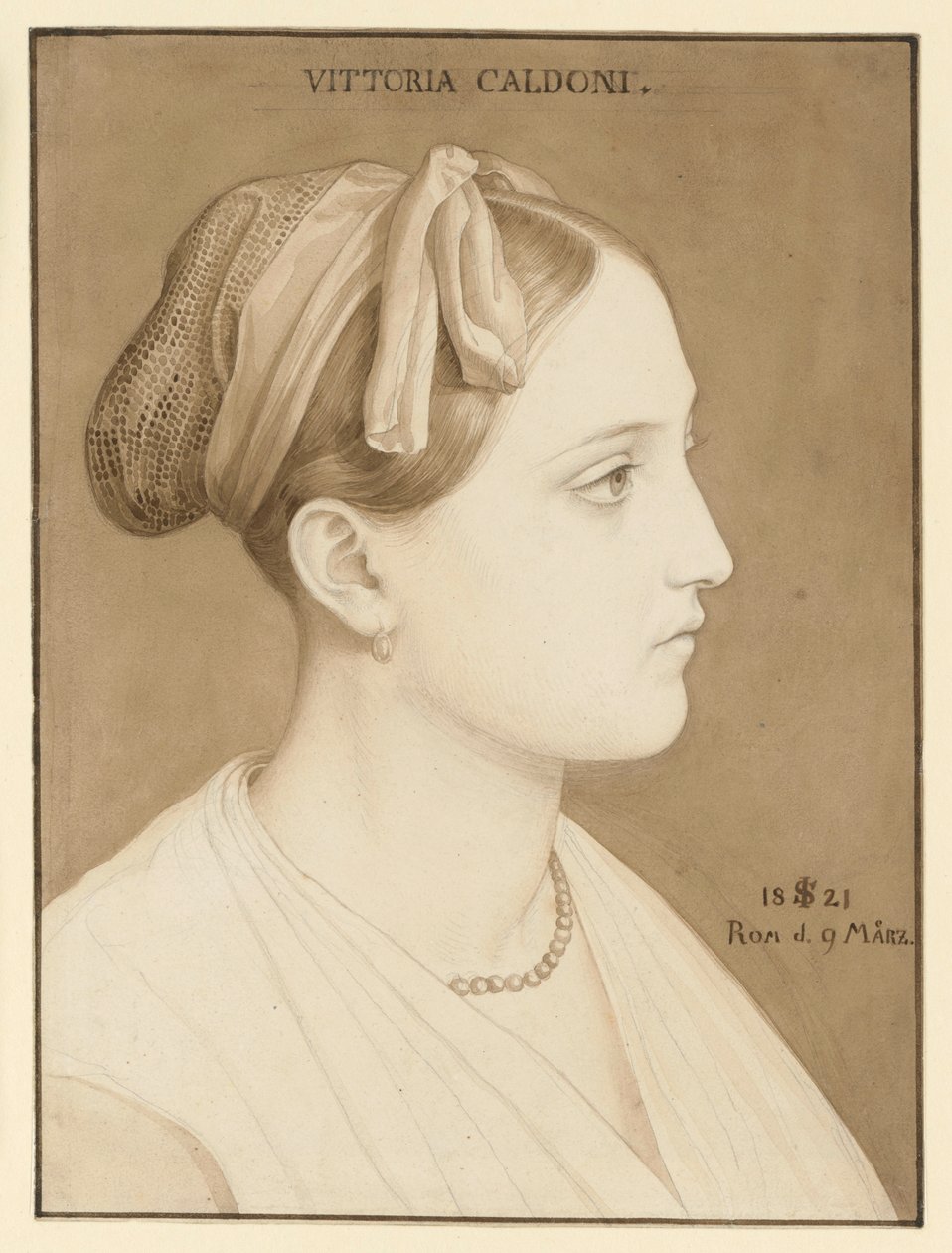 Retrato de Vittoria Caldoni de Julius Schnorr von Carolsfeld