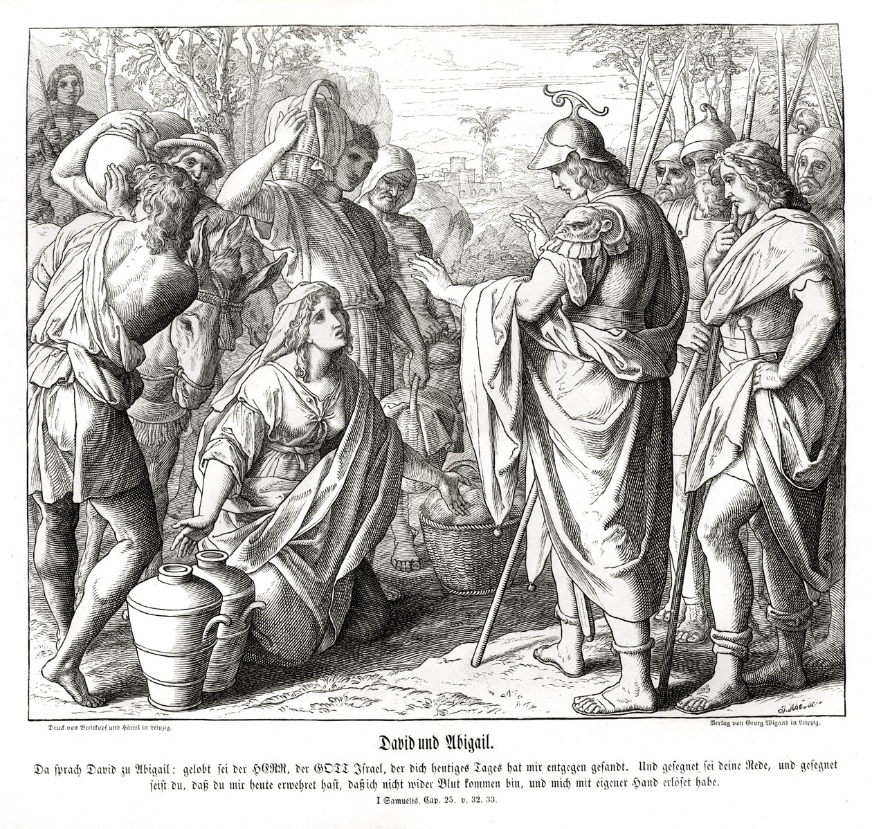 David e Abigail de Julius Schnorr von Carolsfeld