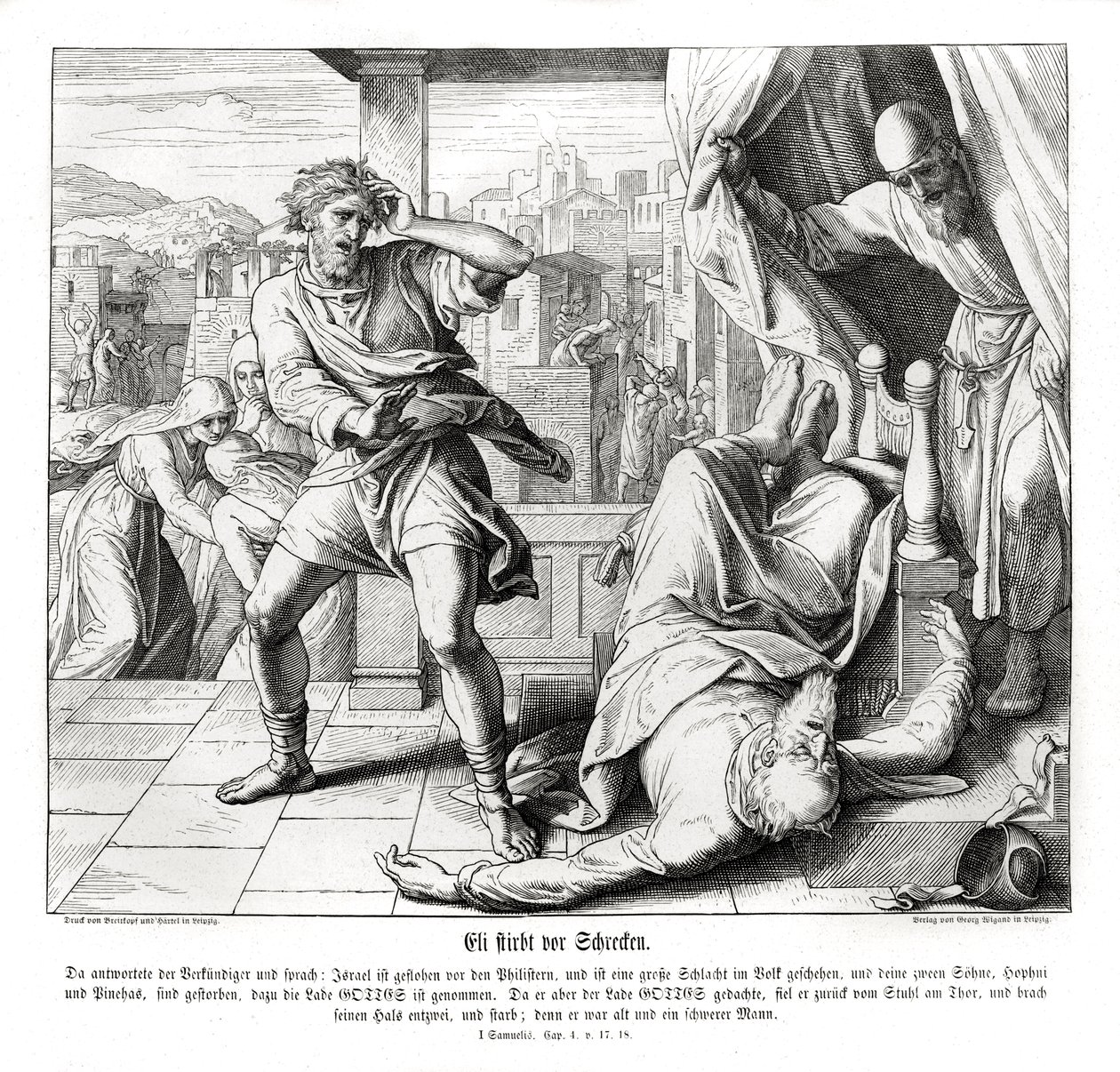 Morte de Eli de Julius Schnorr von Carolsfeld