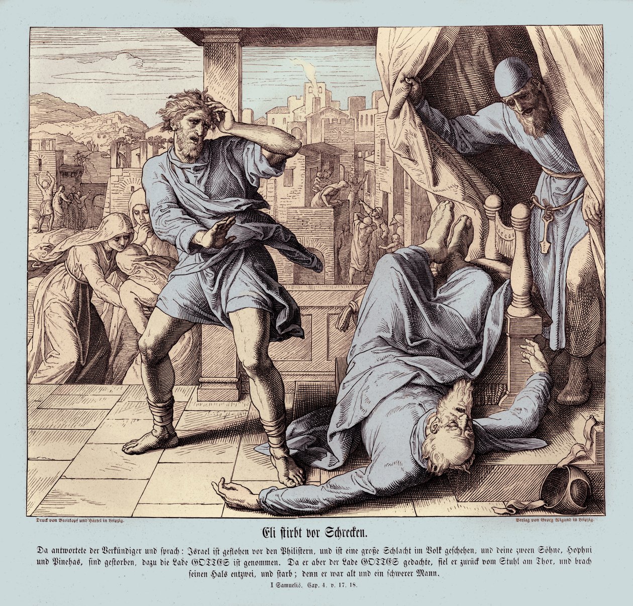 Morte de Eli de Julius Schnorr von Carolsfeld