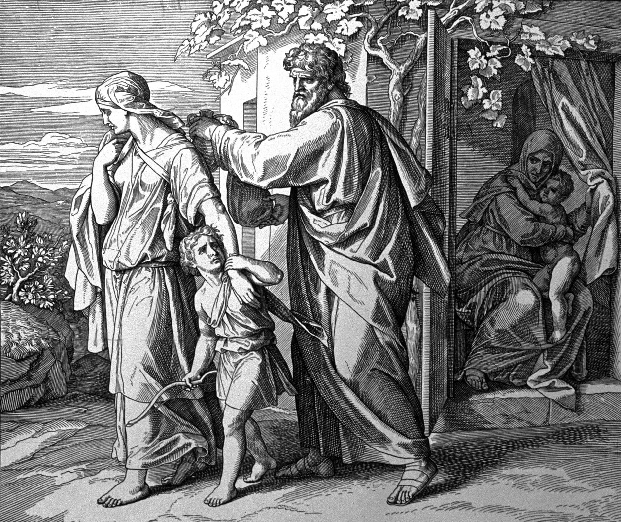 Expulsão de Ismael e da sua mãe de Julius Schnorr von Carolsfeld
