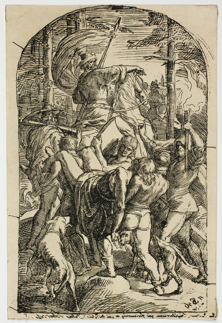 Hagen deixa o corpo de Siegfried para ser levado da floresta para casa de Julius Schnorr von Carolsfeld