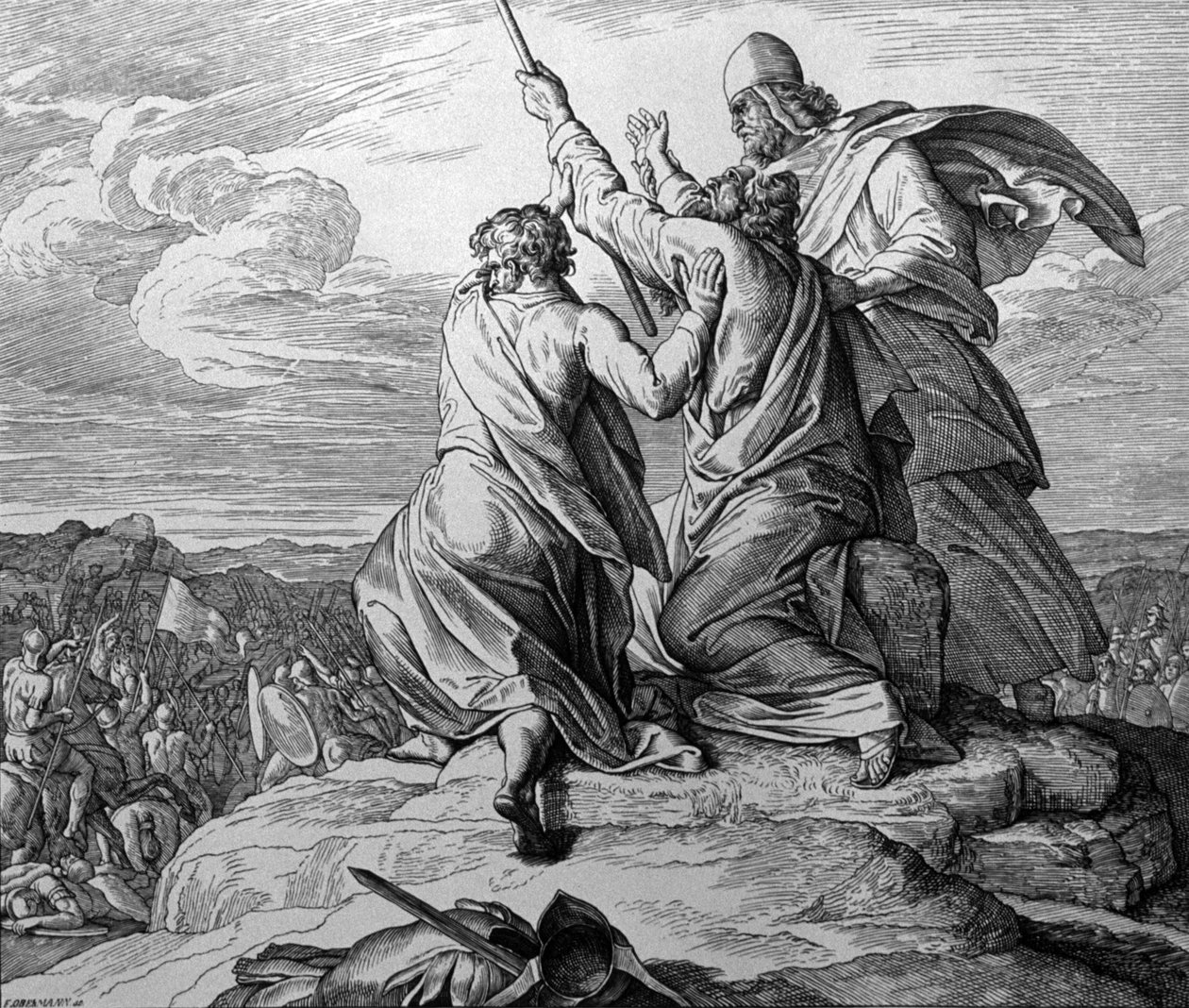 Milagre de Moisés de Julius Schnorr von Carolsfeld