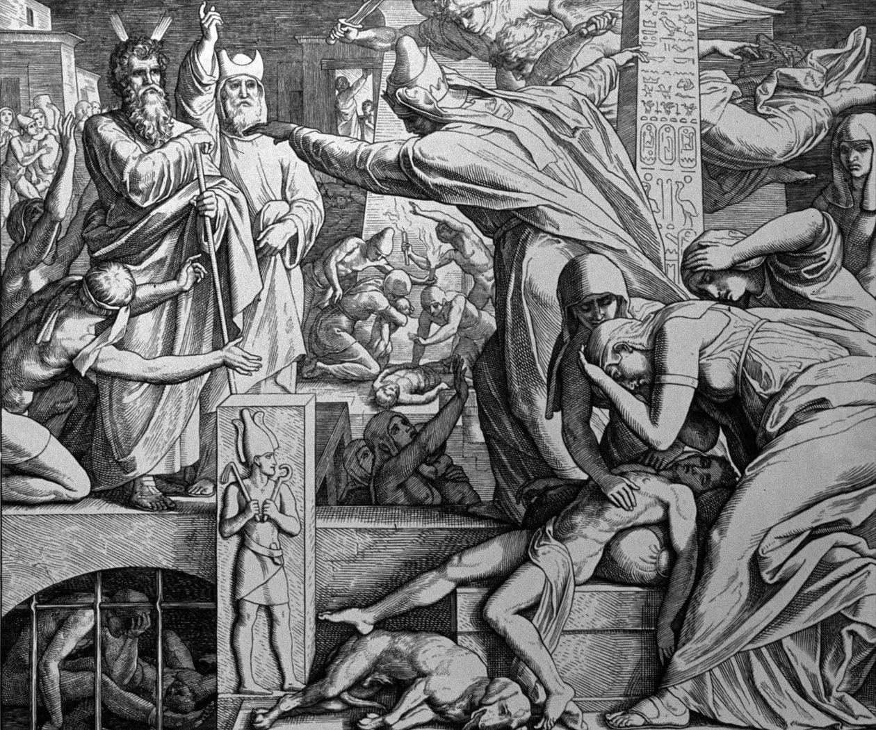 Moisés e Faraó de Julius Schnorr von Carolsfeld