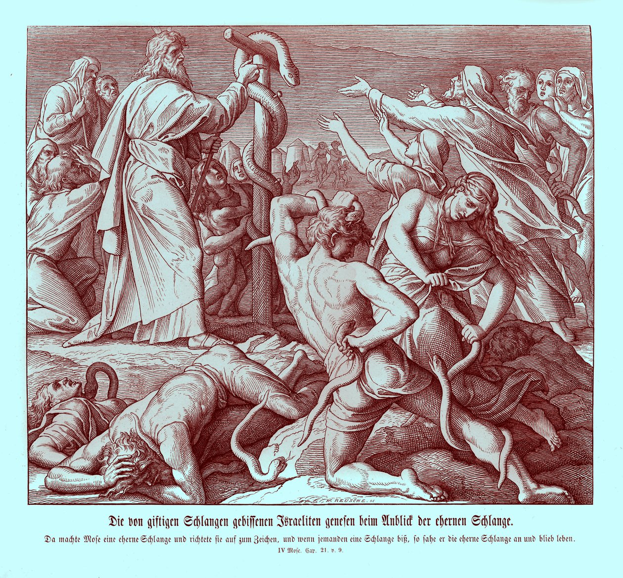 Moisés e a serpente de bronze, Números de Julius Schnorr von Carolsfeld