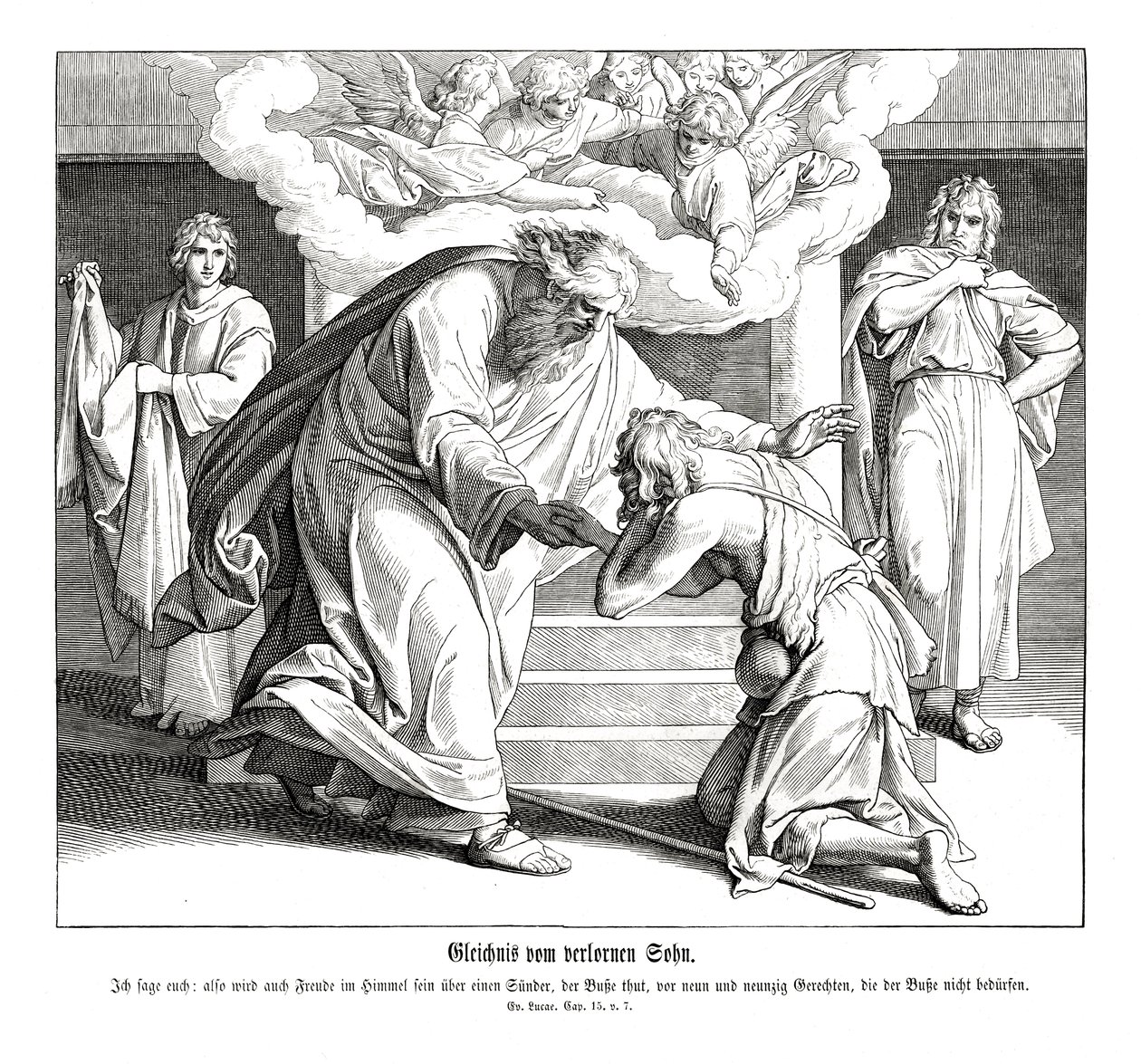 Parábola do bom samaritano, Evangelho de Lucas de Julius Schnorr von Carolsfeld
